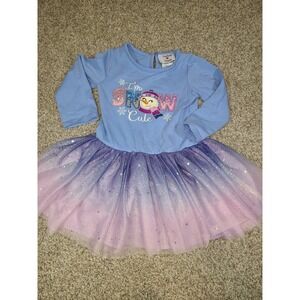 Counting Daisies long-sleeve toddler tutu dress 3T